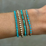 PULSERA CHIC 18K ORO TURQUESA PERLÉ