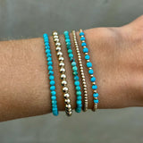 PULSERA CHIC 18K ORO TURQUESA PERLÉ