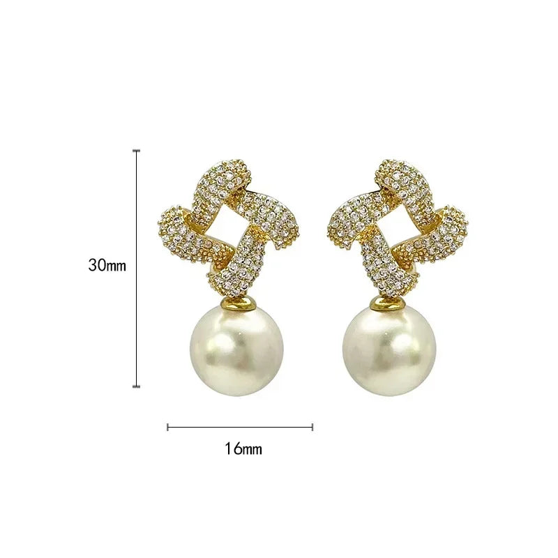 PENDIENTES CRISTAL MAILLON PERLA GOTA