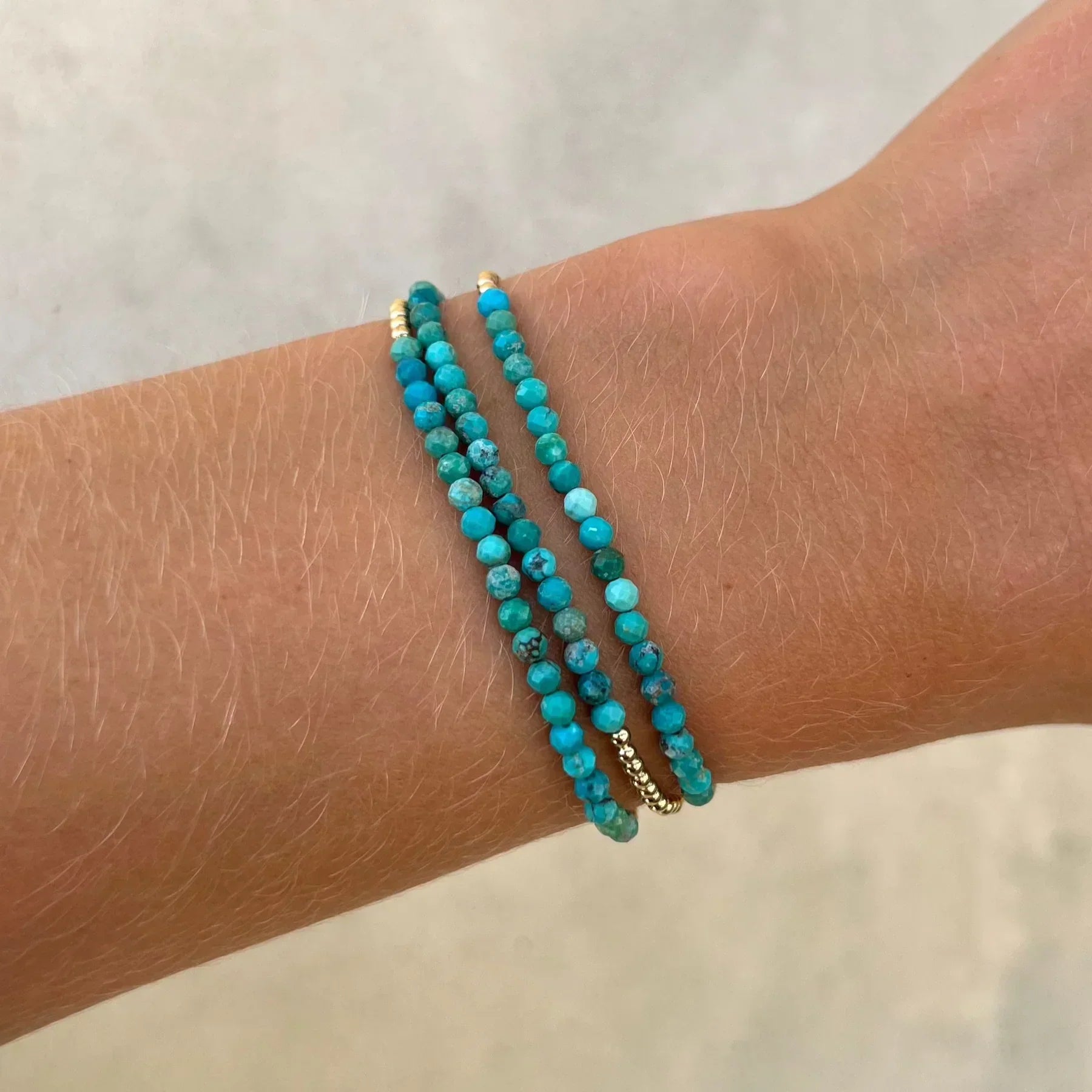 PULSERA CHIC 18K ORO TURQUESA PERLÉ