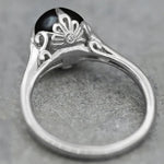 ANILLO ART DECO PERLA SOLITAIRE ORO