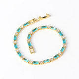 PULSERA INTEMPOREL ORO NATUREL TURQUESA