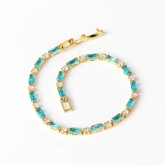 PULSERA INTEMPOREL ORO NATUREL TURQUESA