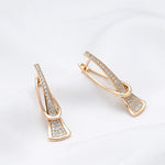 PENDIENTES RADIEUX RANGS CRISTAL | ORO