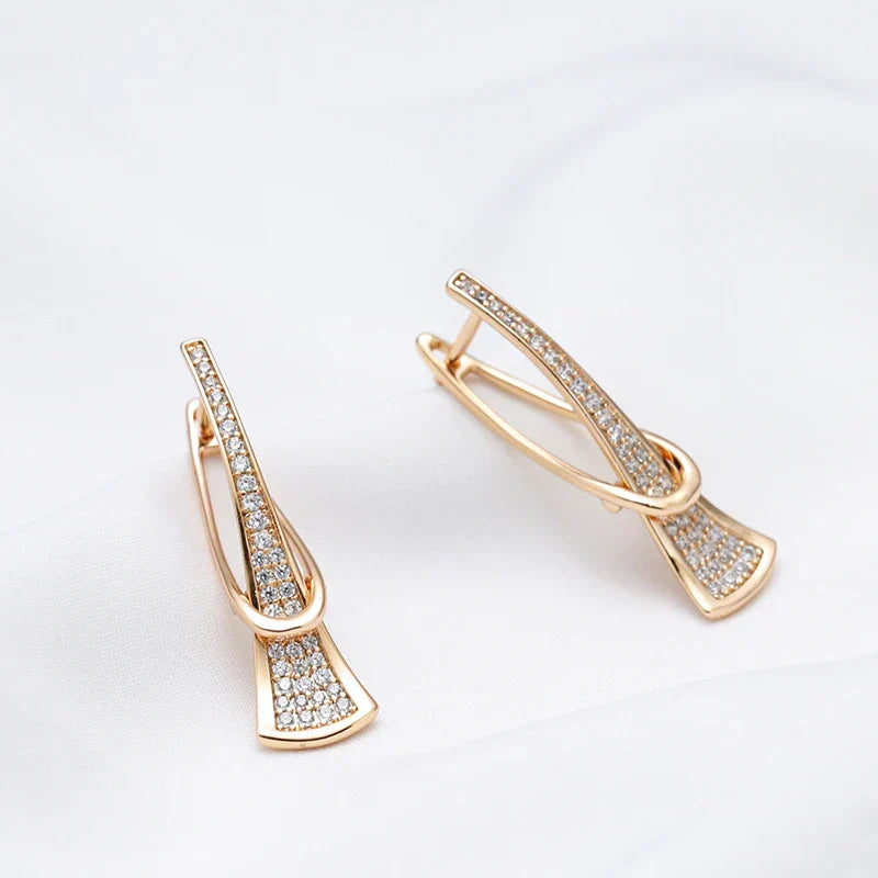 PENDIENTES RADIEUX RANGS CRISTAL | ORO