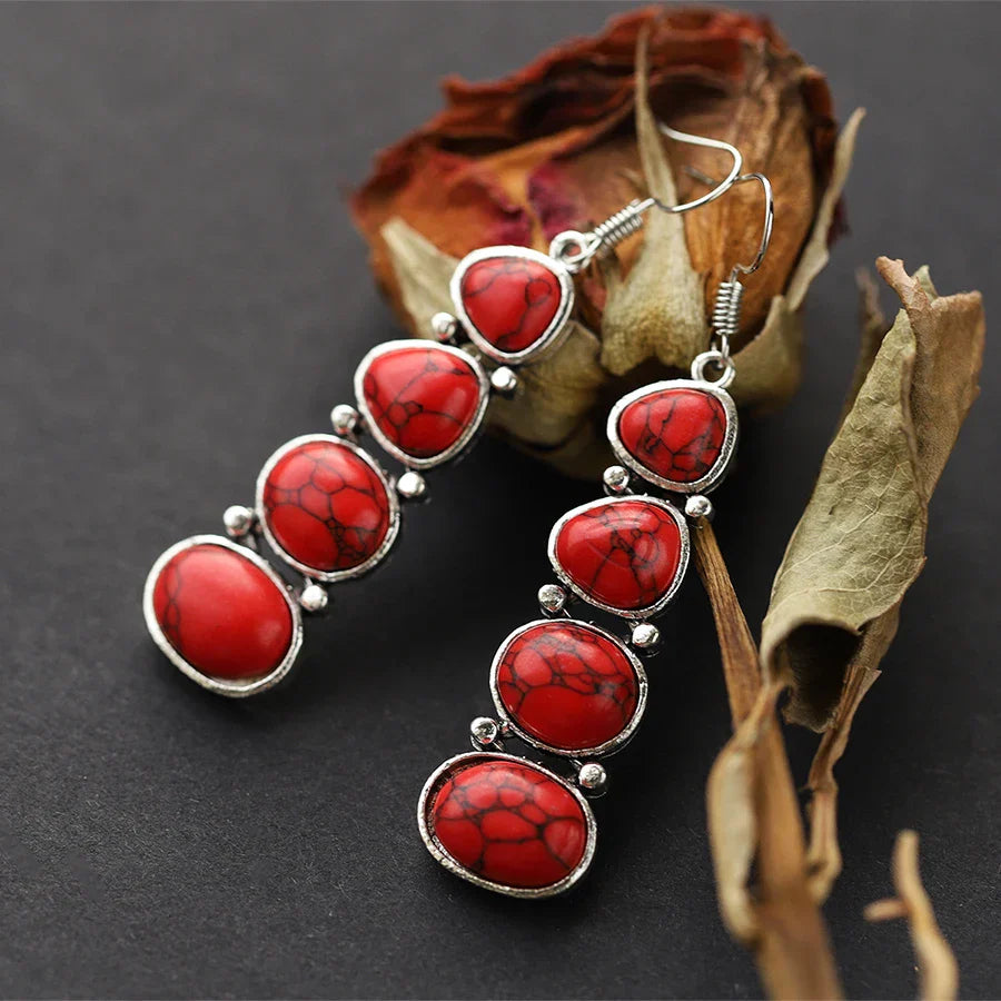 PENDIENTES VINTAGE TURQUESA IMPOSANT GOTA