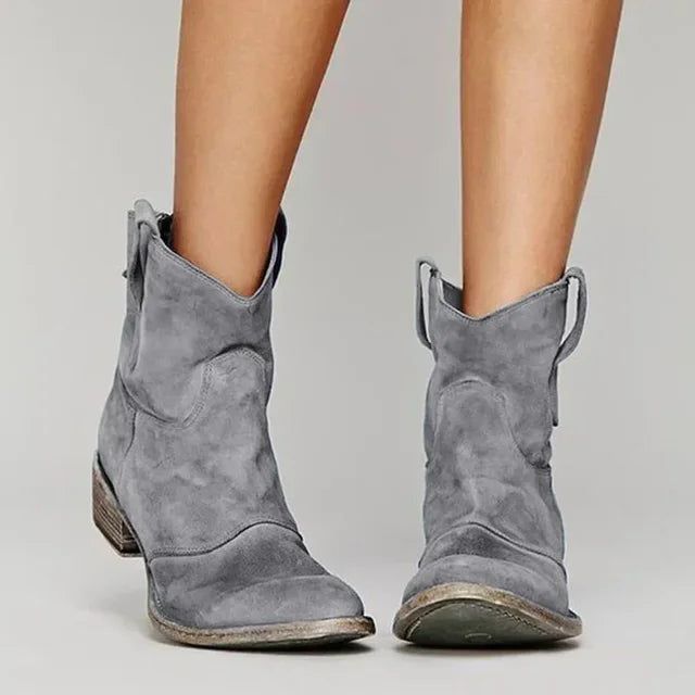 BOTINES FEMENINOS DE ESTILO COWBOY