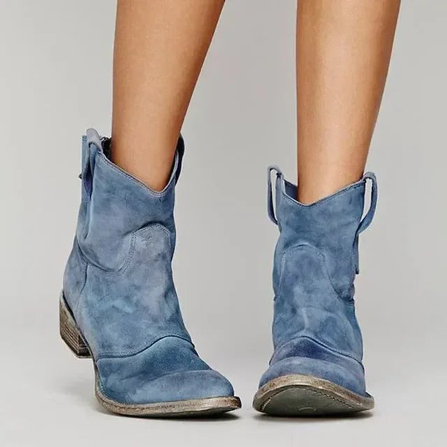 BOTINES FEMENINOS DE ESTILO COWBOY