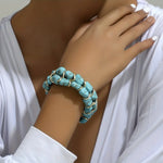 BRACELET TRESSÉE TURQUOISE