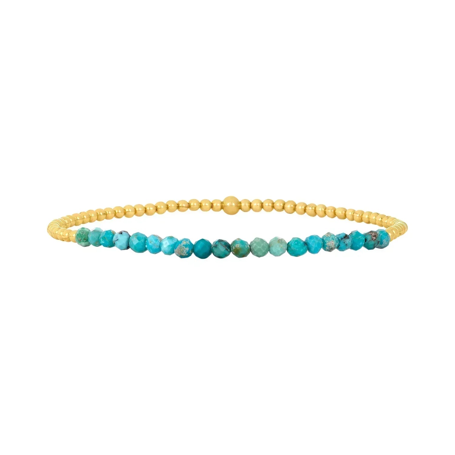 PULSERA CHIC 18K ORO TURQUESA PERLÉ