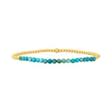 PULSERA CHIC 18K ORO TURQUESA PERLÉ