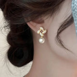 PENDIENTES CRISTAL MAILLON PERLA GOTA