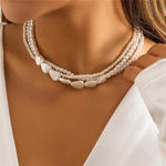 COLLAR MULTI-RANGS BAROQUE PERLA SUPERPUESTO