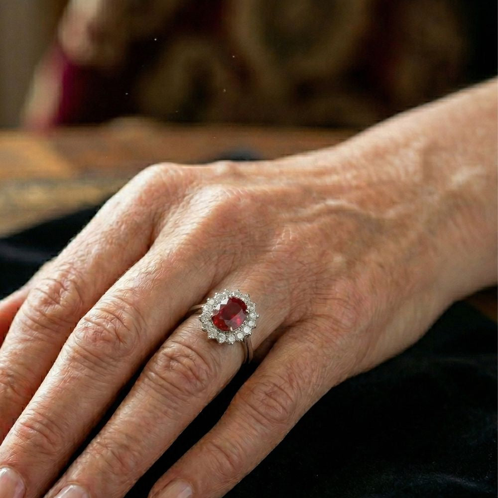 ANILLO CORONA RUBÍ