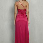 Scarlette – Liquid satin drape – One-shoulder evening gown