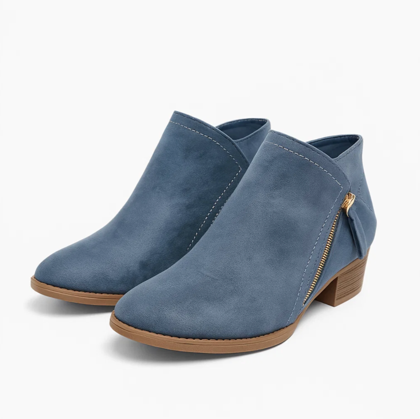 BOTINES FEMENINOS CON TACÓN MEDIO Y CONFORT