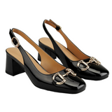SALONES SLINGBACK CON TACÓN ELEGANTE Y BRILLO