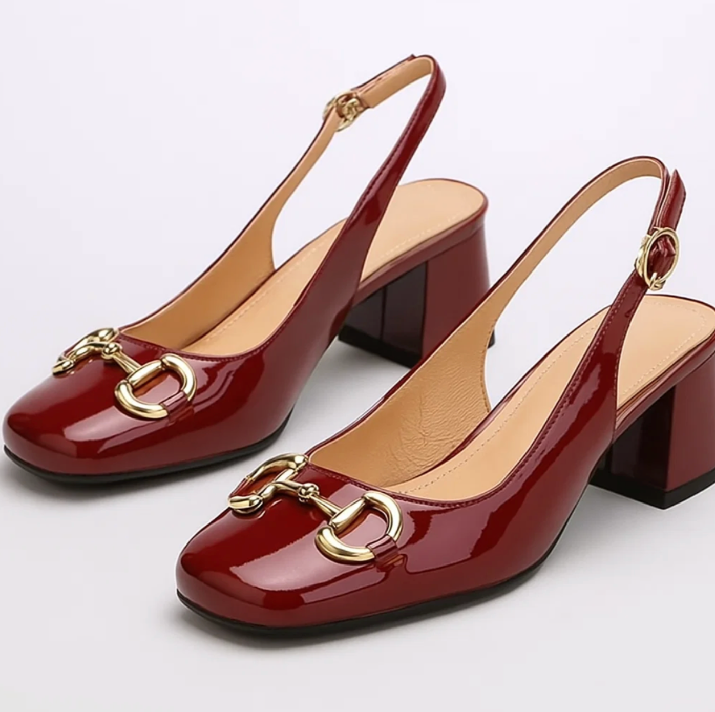SALONES SLINGBACK CON TACÓN ELEGANTE Y BRILLO