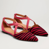 BAILARINAS CON ESTAMPADO DE CEBRA Y COMODIDAD