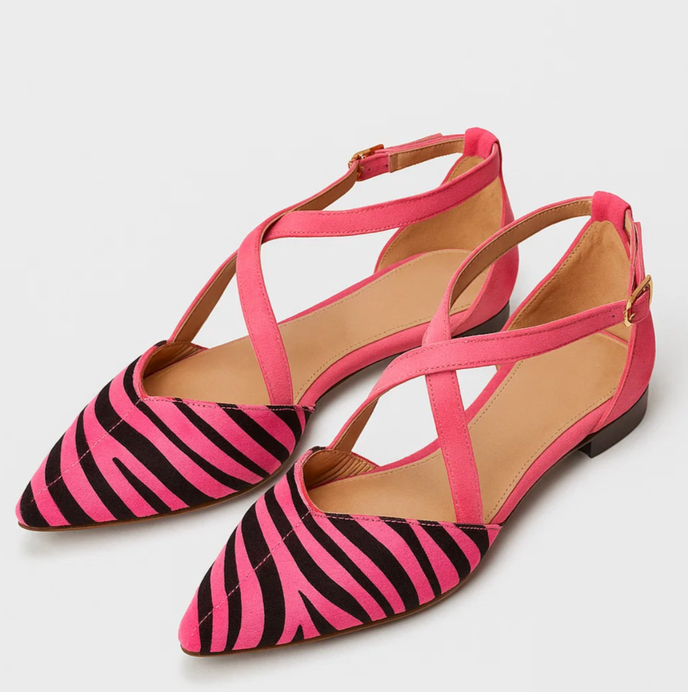 BAILARINAS CON ESTAMPADO DE CEBRA Y COMODIDAD