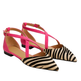 BAILARINAS CON ESTAMPADO DE CEBRA Y COMODIDAD