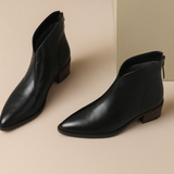 BOTINS DE CUERO ELEGANTES