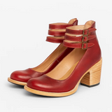 ZAPATOS DE TACÓN DE CUERO