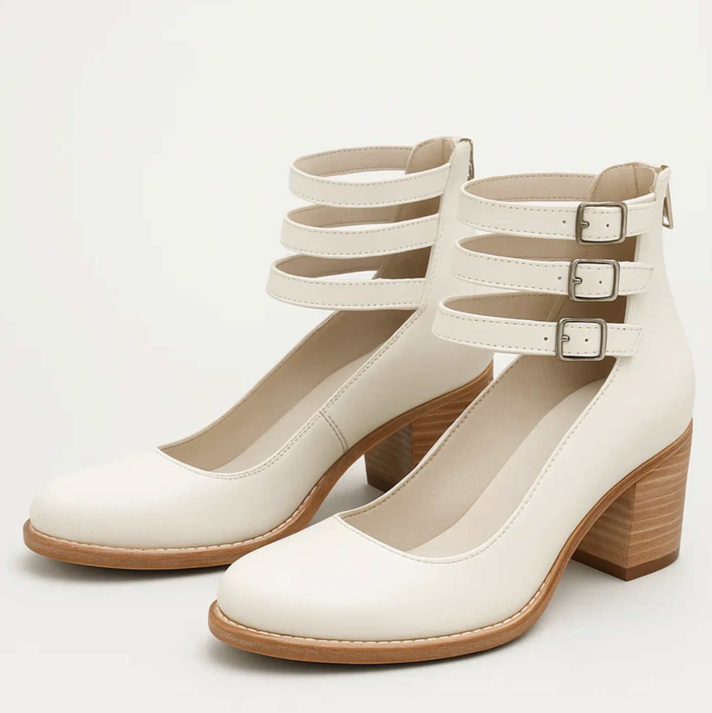 ZAPATOS DE TACÓN DE CUERO