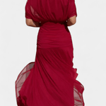 VESTIDO LARGO FLORAL CON ESCOTE EN V - VALERINA MARBELLA