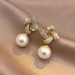 PENDIENTES CRISTAL MAILLON PERLA GOTA
