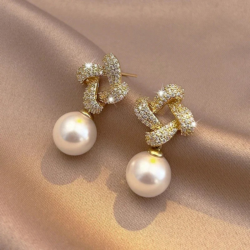 PENDIENTES CRISTAL MAILLON PERLA GOTA