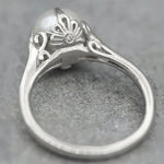 ANILLO ART DECO PERLA SOLITAIRE ORO
