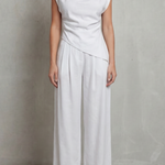Selora – Draped waist detail – Casual elegance set