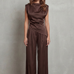 Selora – Draped waist detail – Casual elegance set