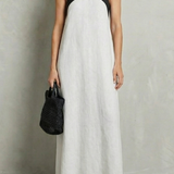 Seravelle – Cross-halter elegance – Maxi dress