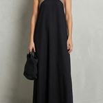 Seravelle – Cross-halter elegance – Maxi dress