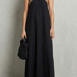 Seravelle – Cross-halter elegance – Maxi dress