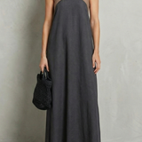 Seravelle – Cross-halter elegance – Maxi dress