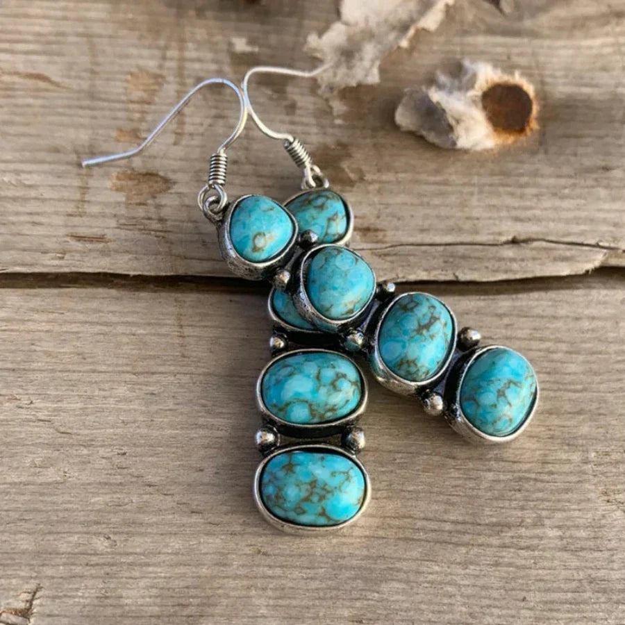 PENDIENTES VINTAGE TURQUESA IMPOSANT GOTA