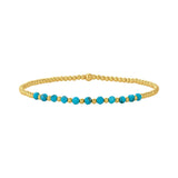 PULSERA CHIC 18K ORO TURQUESA PERLÉ
