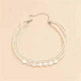 COLLAR MULTI-RANGS BAROQUE PERLA SUPERPUESTO