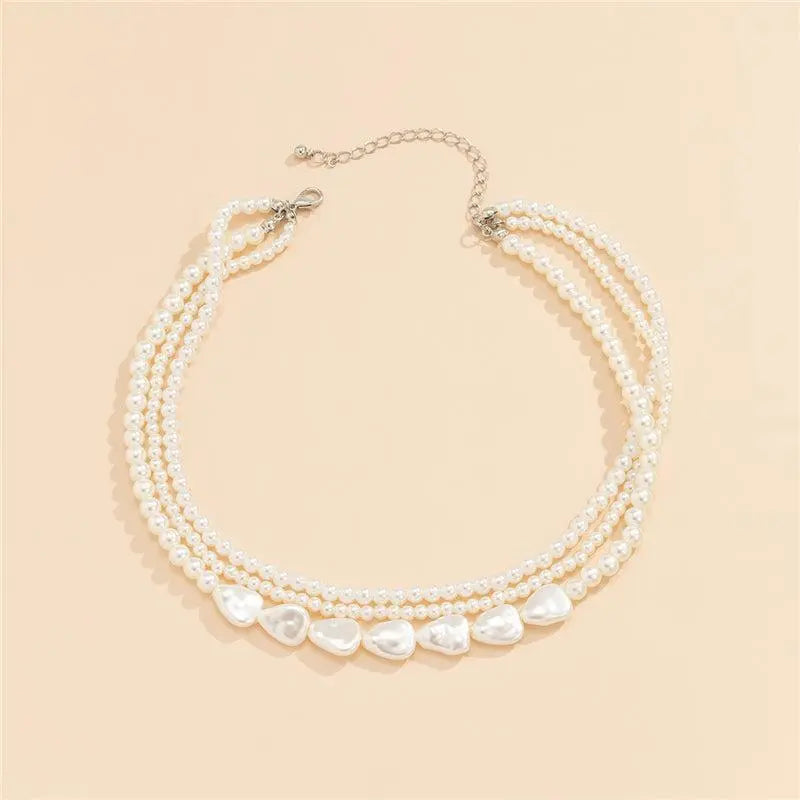 COLLAR MULTI-RANGS BAROQUE PERLA SUPERPUESTO
