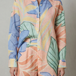 Solmara – Tropical leaf print – Shirt and short set