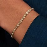 PULSERA TRENZADO CADENA | ORO