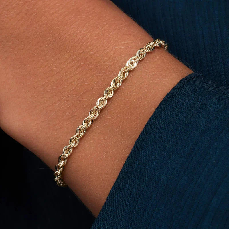 PULSERA TRENZADO CADENA | ORO