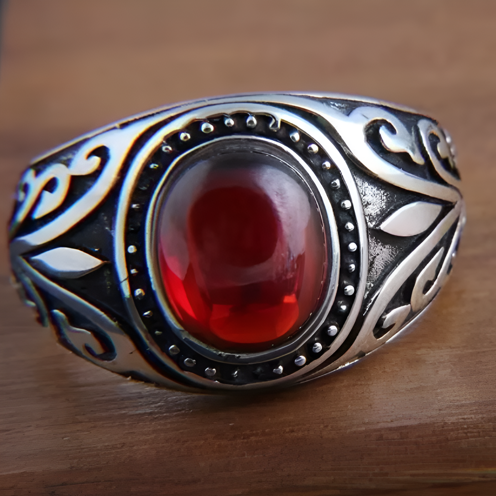 ANILLO VINTAGE GRANATE PIERRE