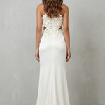 Una – Ethereal bloom – Women’s Halter Neck Flower Split Maxi Dress