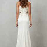 Una – Ethereal bloom – Women’s Halter Neck Flower Split Maxi Dress