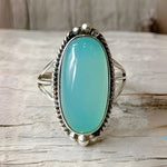 ANILLO VINTAGE STERLING PLATA TURQUESA IMPOSANT