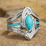 ANILLO TURQUESA MARQUISE IMPOSANT ORO